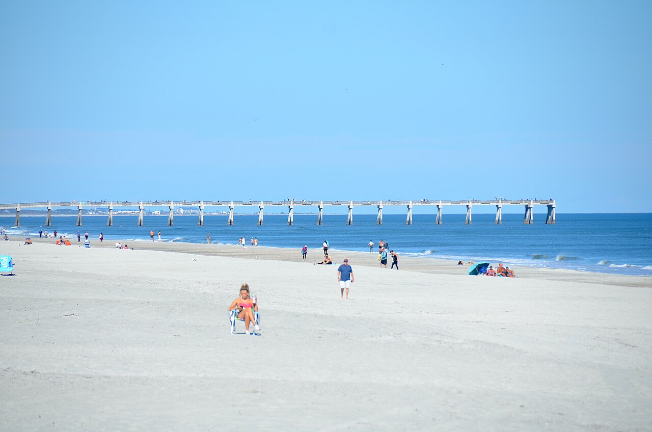 Fishing pier at Jacksonville Beach, Florida